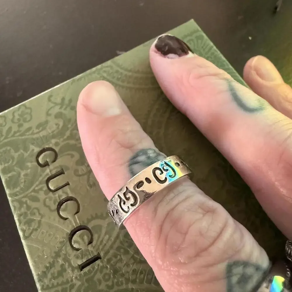Gucci Ghost Ring Sz 8 - Picture 2 of 4